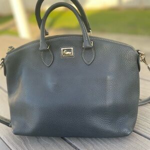 Dooney & Bourke Dark Gray Leather Satchel